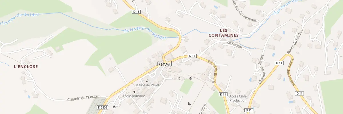 Plan du 19 Rte du Bourg à Revel