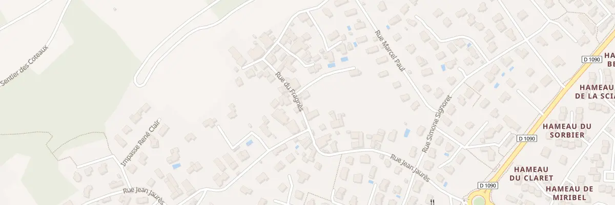 Plan du 453 Rue du Fragnès à Crolles