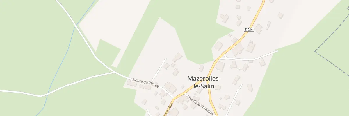 Plan du 8 Rte de Placey à Mazerolles-le-Salin
