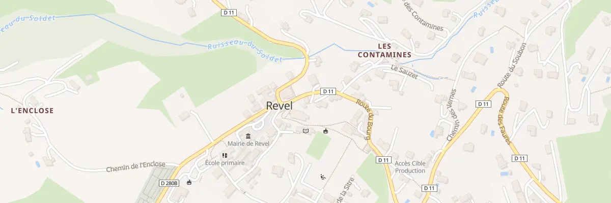 Plan du 32 Rte du Bourg à Revel