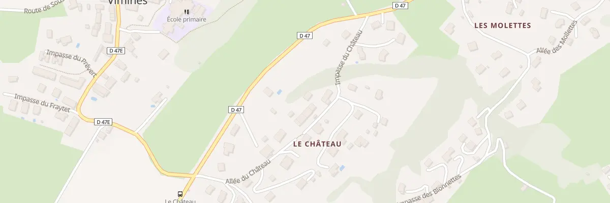 Plan du 170 Imp du Château à Vimines