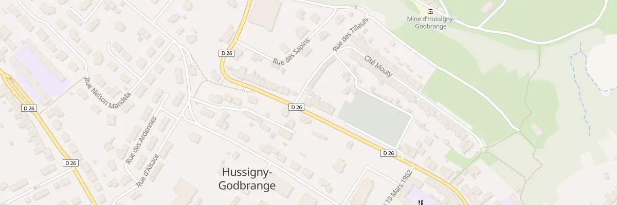 Plan du 40 Rue du Mal Foch à Hussigny-Godbrange