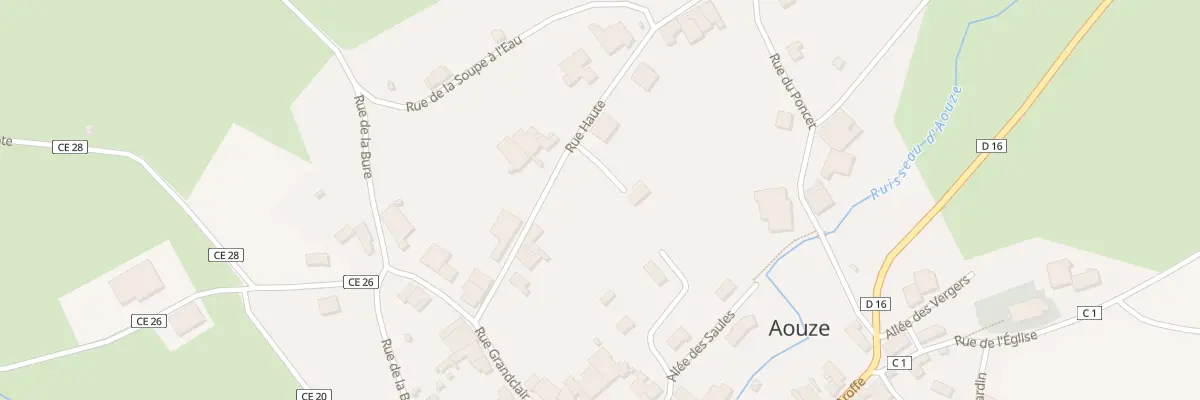 Plan du 167 Rue du Lavoir à Aouze