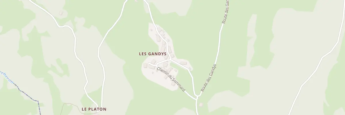Plan du 5268 Les Gandys à Entremont-le-Vieux