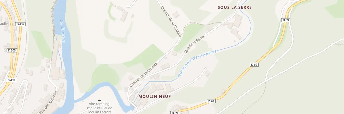 Plan du 8 Che de la Crozate à Saint-Claude