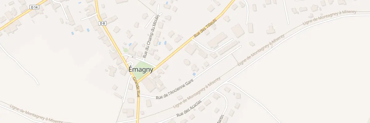 Plan du 8H Rue des Tilleuls à Émagny