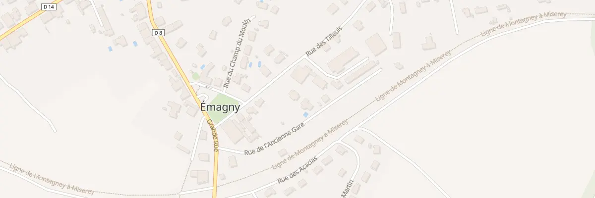 Plan du 8G Rue des Tilleuls à Émagny