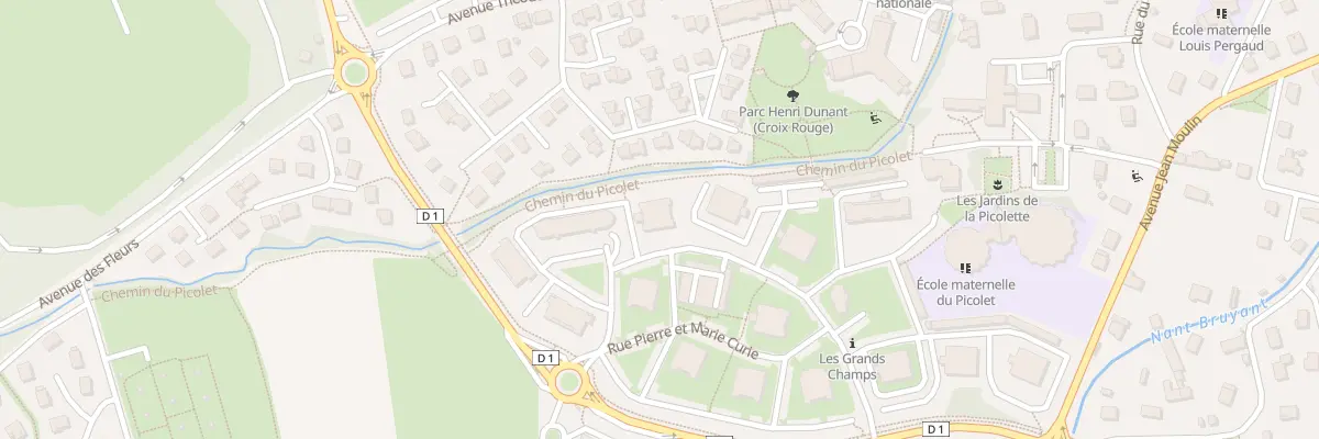 Plan du 256 Rue pierre et marie curie à La Motte-Servolex