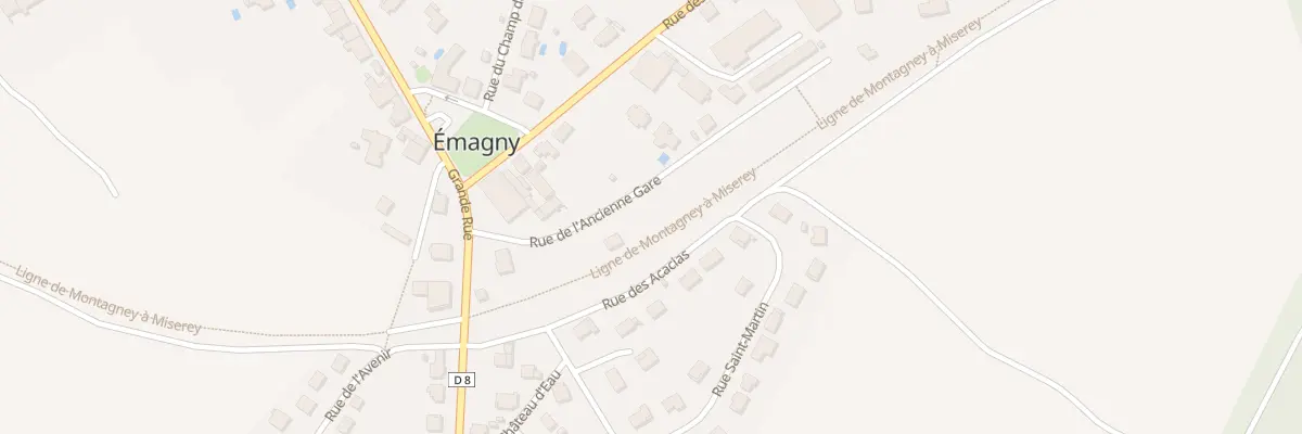 Plan du 4 Rue de la Gare à Émagny
