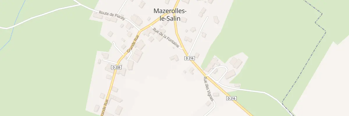 Plan du 2 Rte de Vaux les Pres à Mazerolles-le-Salin