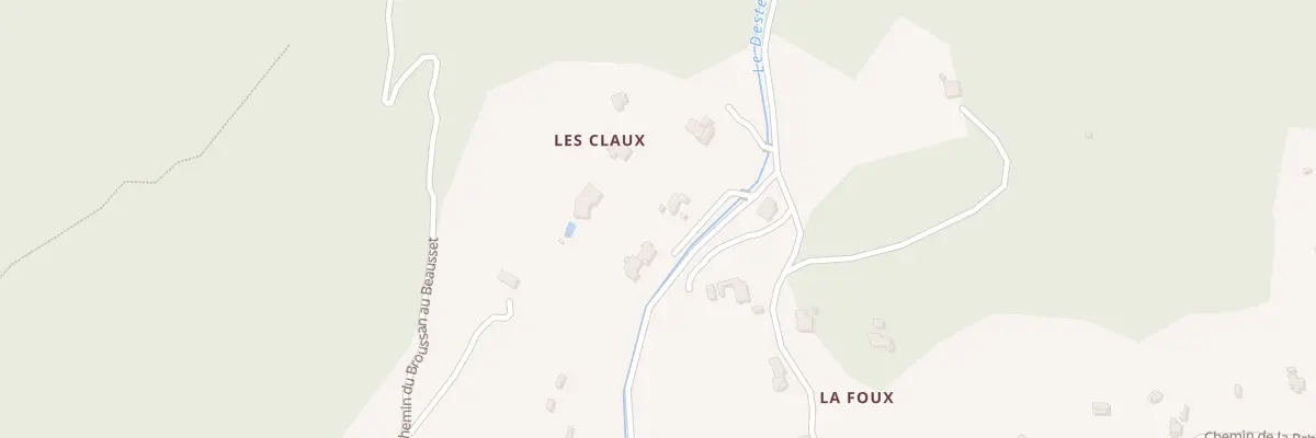 Plan du 9003 Les Claux à Évenos