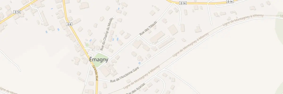 Plan du 8C Rue des Tilleuls à Émagny