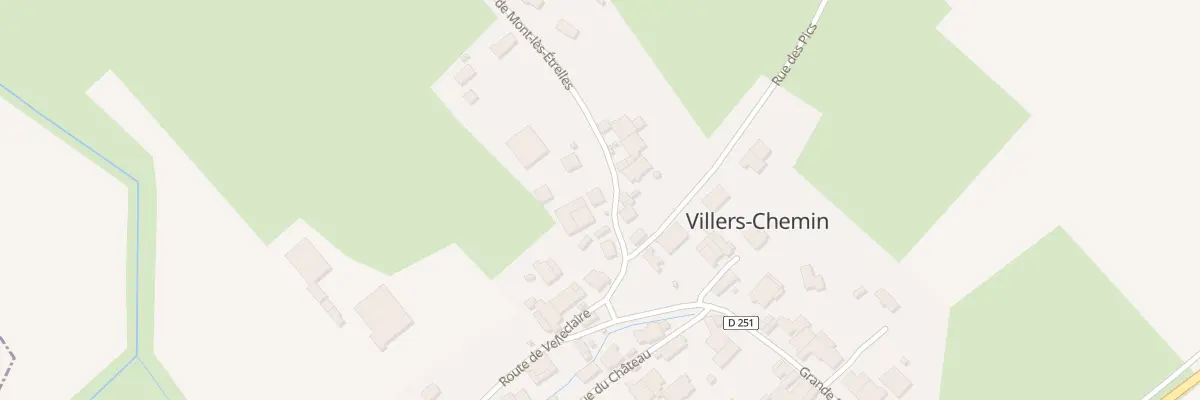 Plan du 3 Rte de Mont-les-etrelles à Villers-Chemin-et-Mont-lès-Étrelles