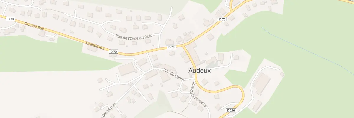 Plan du 2 Rue de la Mairie à Audeux