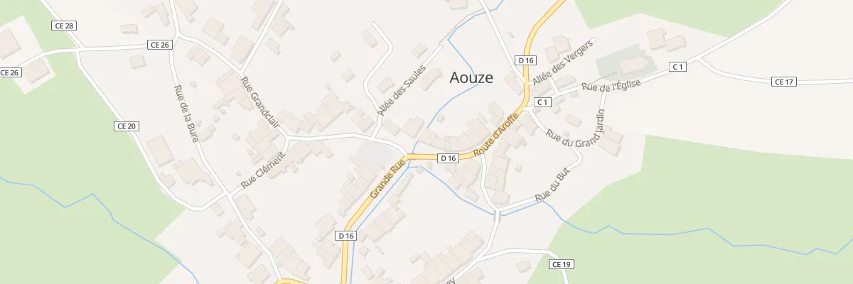 Plan du 11 Rte d’Aroffe à Aouze