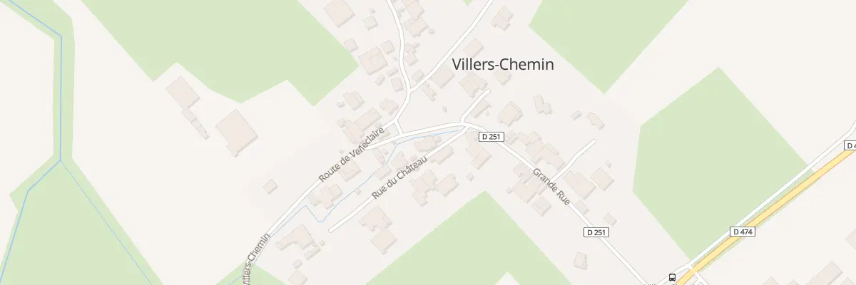 Plan du 2 Rue du Chateau à Villers-Chemin-et-Mont-lès-Étrelles