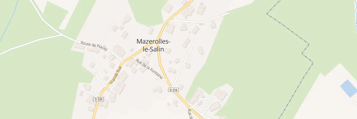 Plan du 3 Rte de Vaux les Pres à Mazerolles-le-Salin