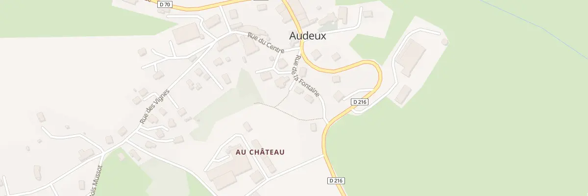 Plan du 4 Rue de la Fontaine à Audeux