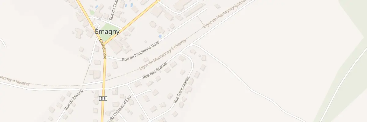 Plan du 12 Rue des Acacias à Émagny