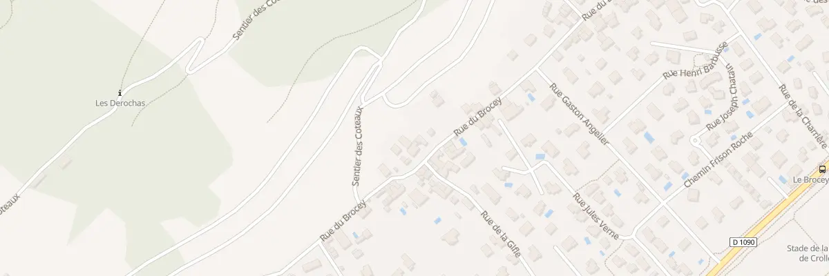 Plan du 1022 Rue du Brocey à Crolles