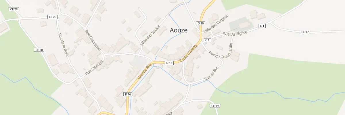 Plan du 5060 Rte d’Aroffe à Aouze