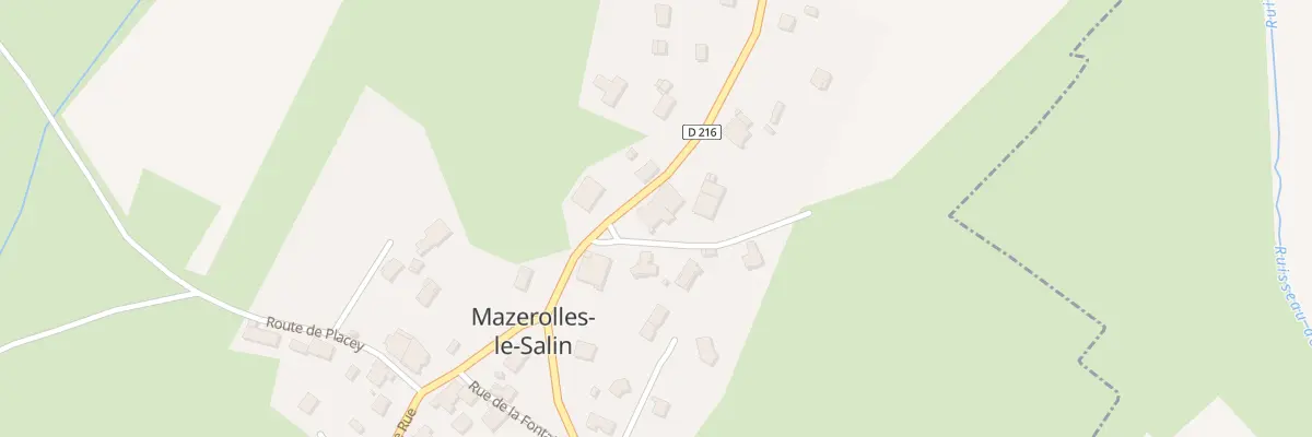 Plan du 20 Rue Grande Rue à Mazerolles-le-Salin