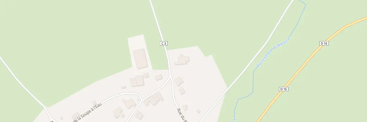 Plan du 338 Rue du Poncet à Aouze