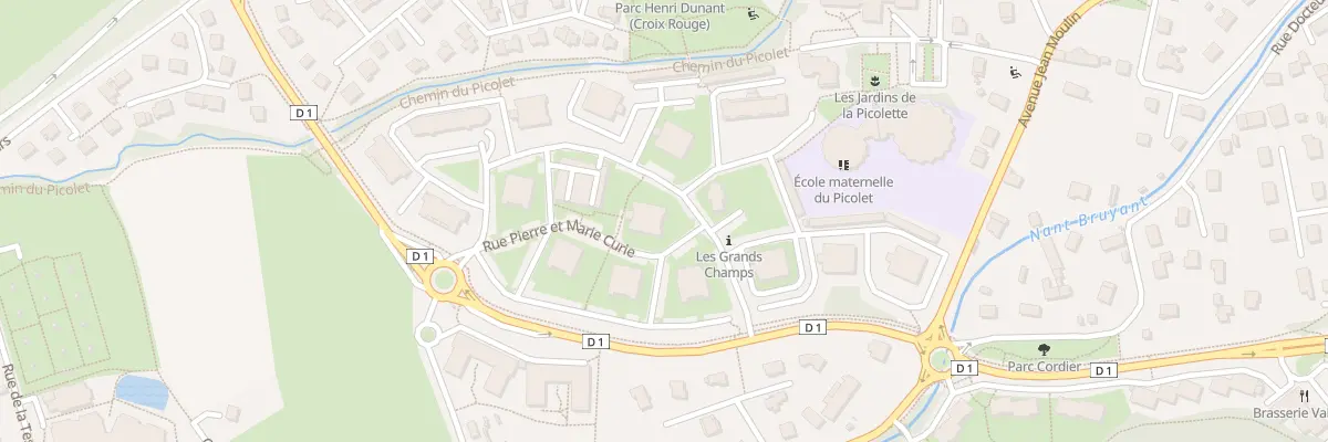 Plan du 89 Rue pierre et marie curie à La Motte-Servolex