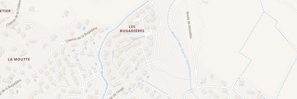 Plan du 2 Lot le Coteau de la Bugadiere à Villeneuve