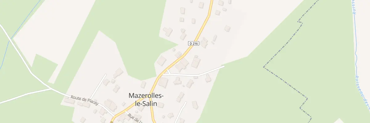 Plan du 22 Rue Grande Rue à Mazerolles-le-Salin
