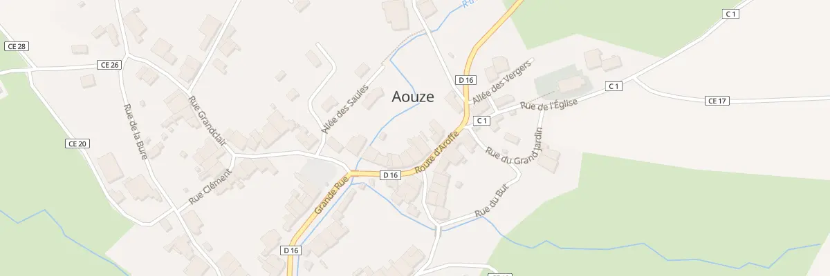 Plan du 95 Rte d’Aroffe à Aouze