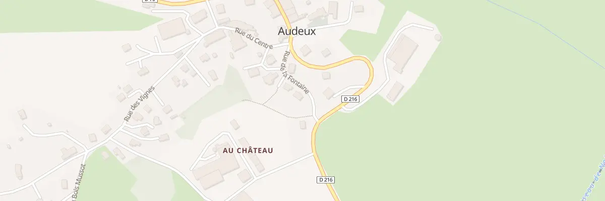 Plan du 6 Rue de la Fontaine à Audeux