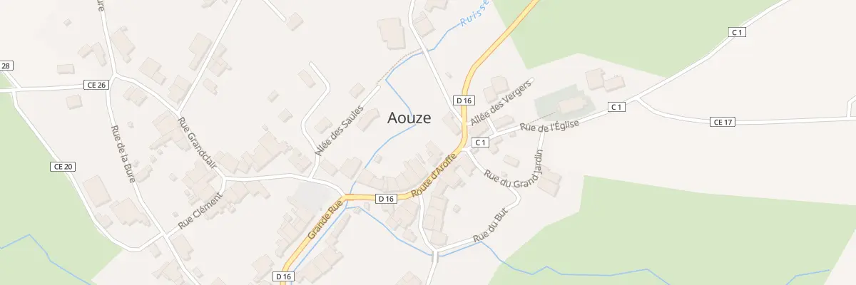 Plan du 97 Rte d’Aroffe à Aouze