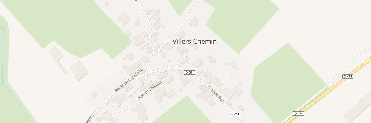 Plan du 1 Rue Grande Rue à Villers-Chemin-et-Mont-lès-Étrelles
