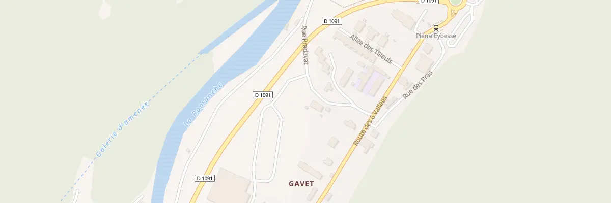 Plan du 5 Rue Pradavat à Livet-et-Gavet
