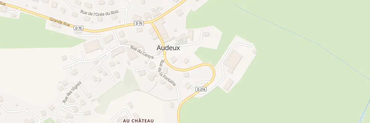 Plan du 3 Rte de Mazerolles à Audeux