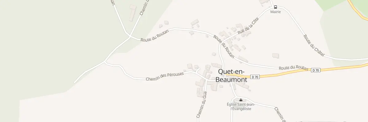 Plan du 6 Che des Perouses à Quet-en-Beaumont