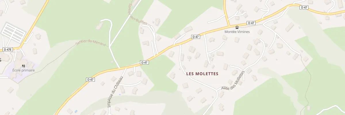 Plan du 5327 Les Mollettes à Vimines