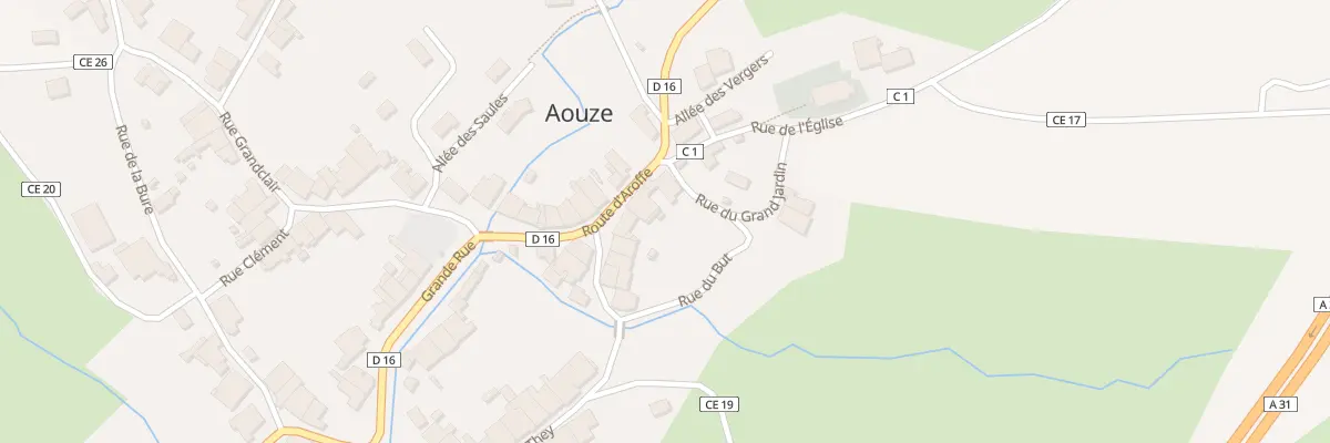 Plan du 114 Rte d’Aroffe à Aouze