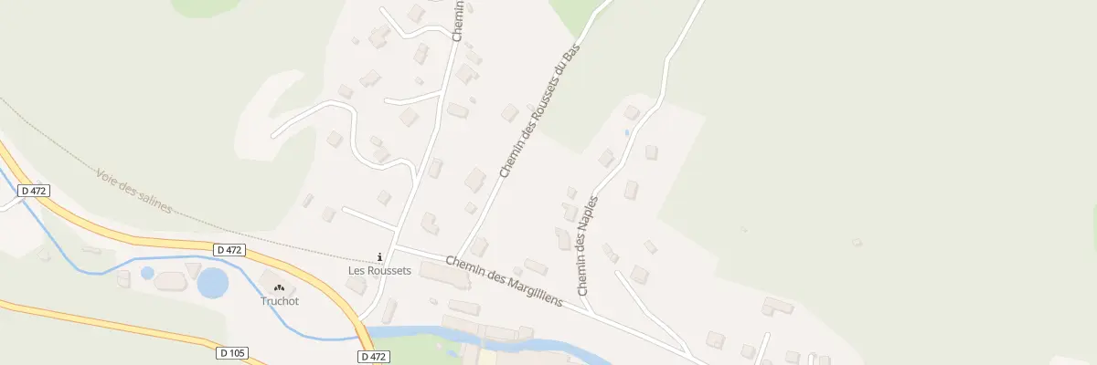 Plan du 9001 Les Roussets Sud à Salins-les-Bains