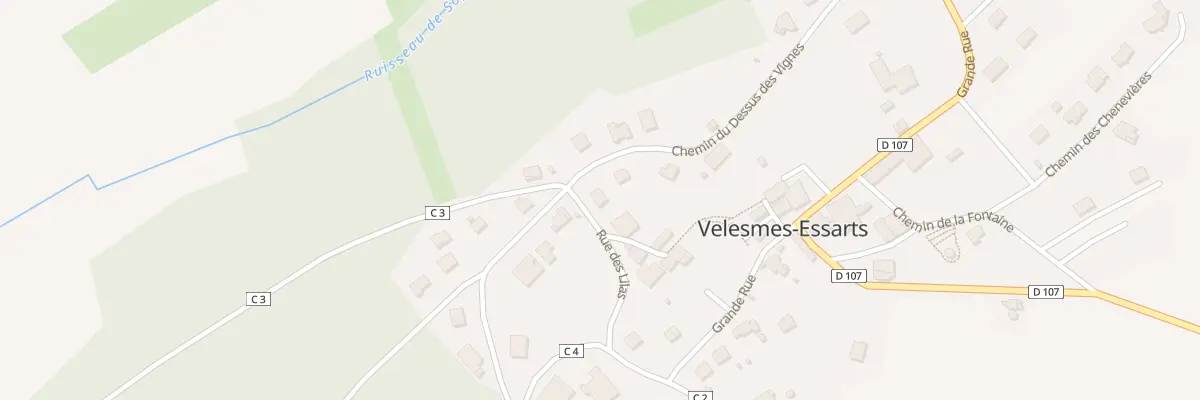 Plan du 1 Rue des Lilas à Velesmes-Essarts