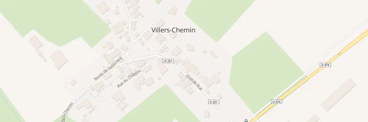 Plan du 3 Rue Grande Rue à Villers-Chemin-et-Mont-lès-Étrelles