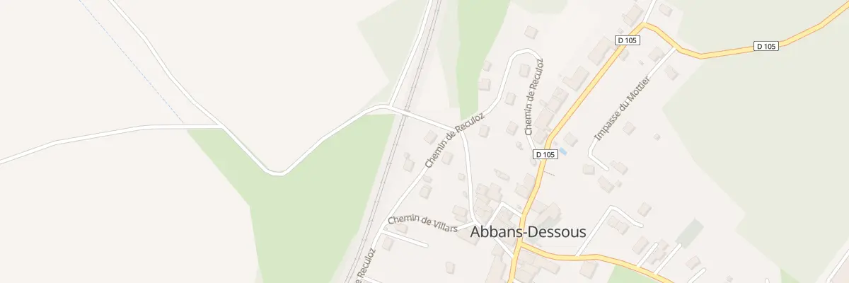 Plan du 6 Che de Reculoz à Abbans-Dessous