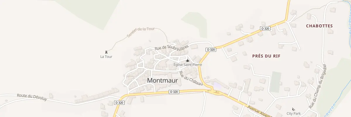 Plan du 20 Rue de la Cure à Montmaur