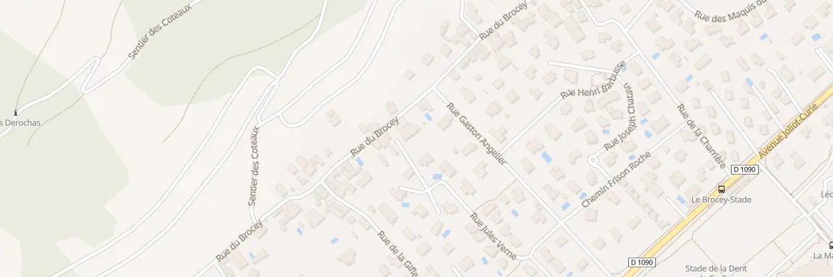 Plan du 929 Rue du Brocey à Crolles