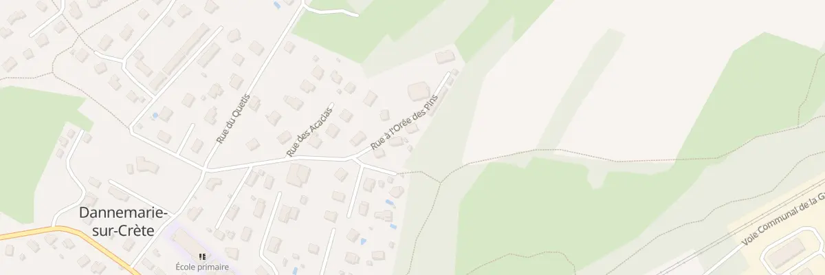 Plan du 13 Rue A l’Oree des Pins à Dannemarie-sur-Crète