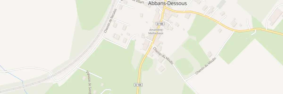 Plan du 36 Rue Jouffroy d’Abbans à Abbans-Dessous