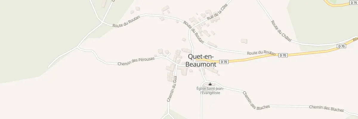 Plan du 5021 Bas Quet à Quet-en-Beaumont