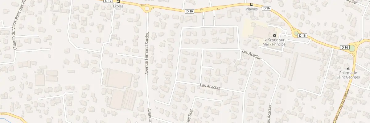 Plan du 12 Rue du Lot Les Acacias à La Seyne-sur-Mer