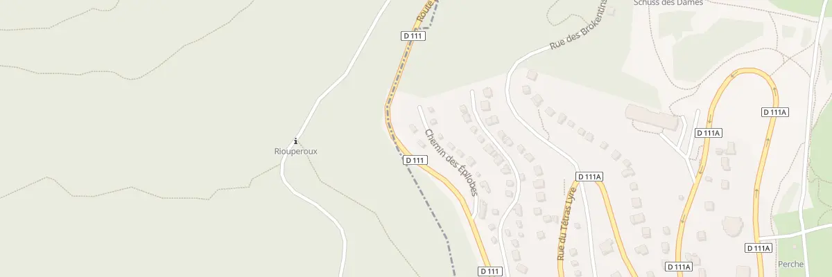Plan du 74 Che des Epilobes à Chamrousse